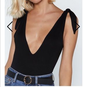 NWT Nasty Gal Black Bodysuit Size 6